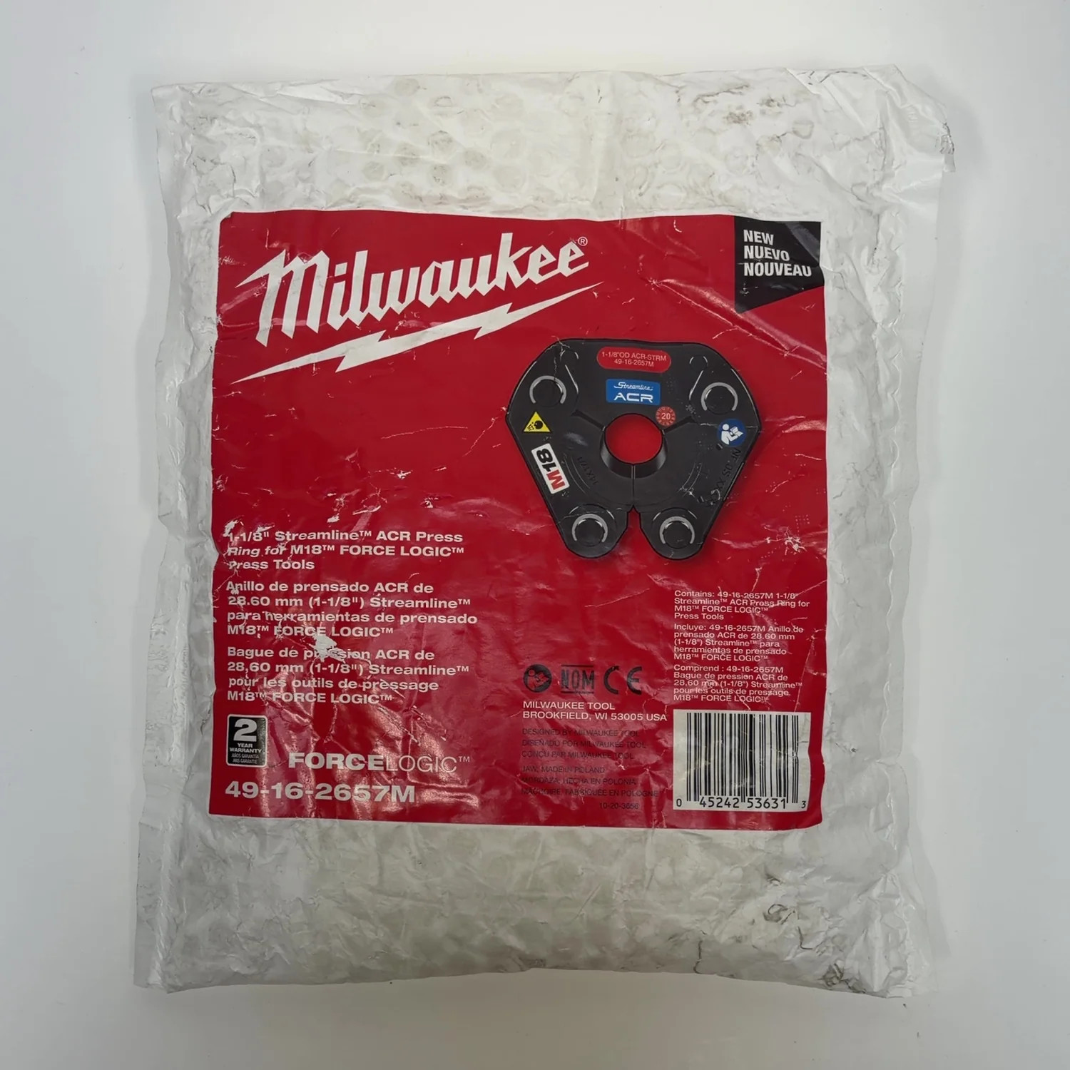 New Milwaukee 49-16-2657M 1-1/8\