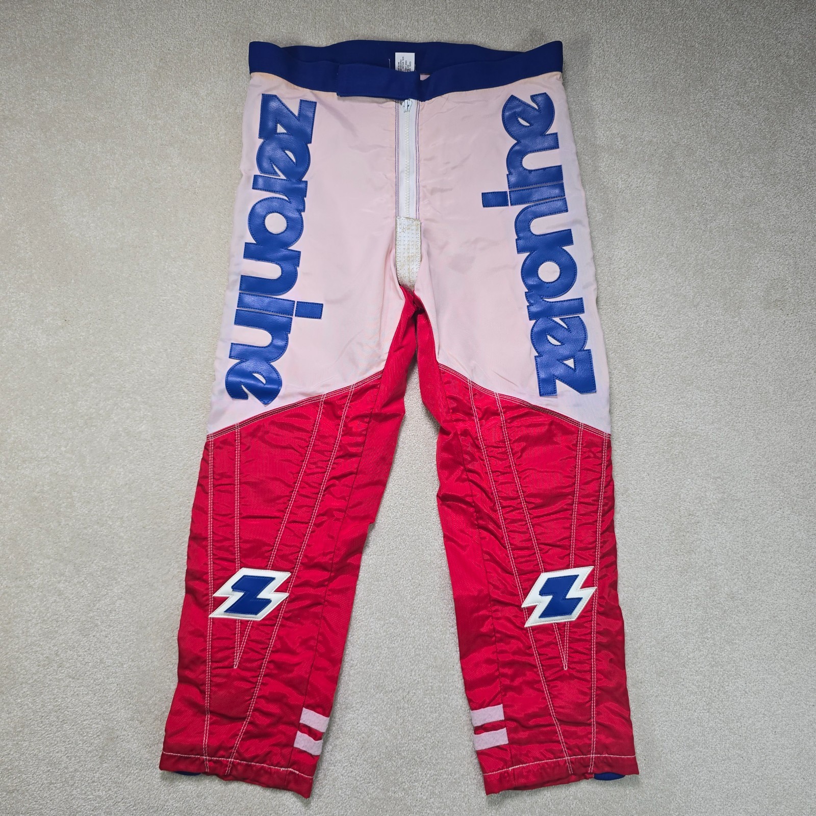 Vintage 80s Zeronine BMX Racing Pants Mad Dog Leather USA Old School Motocross M