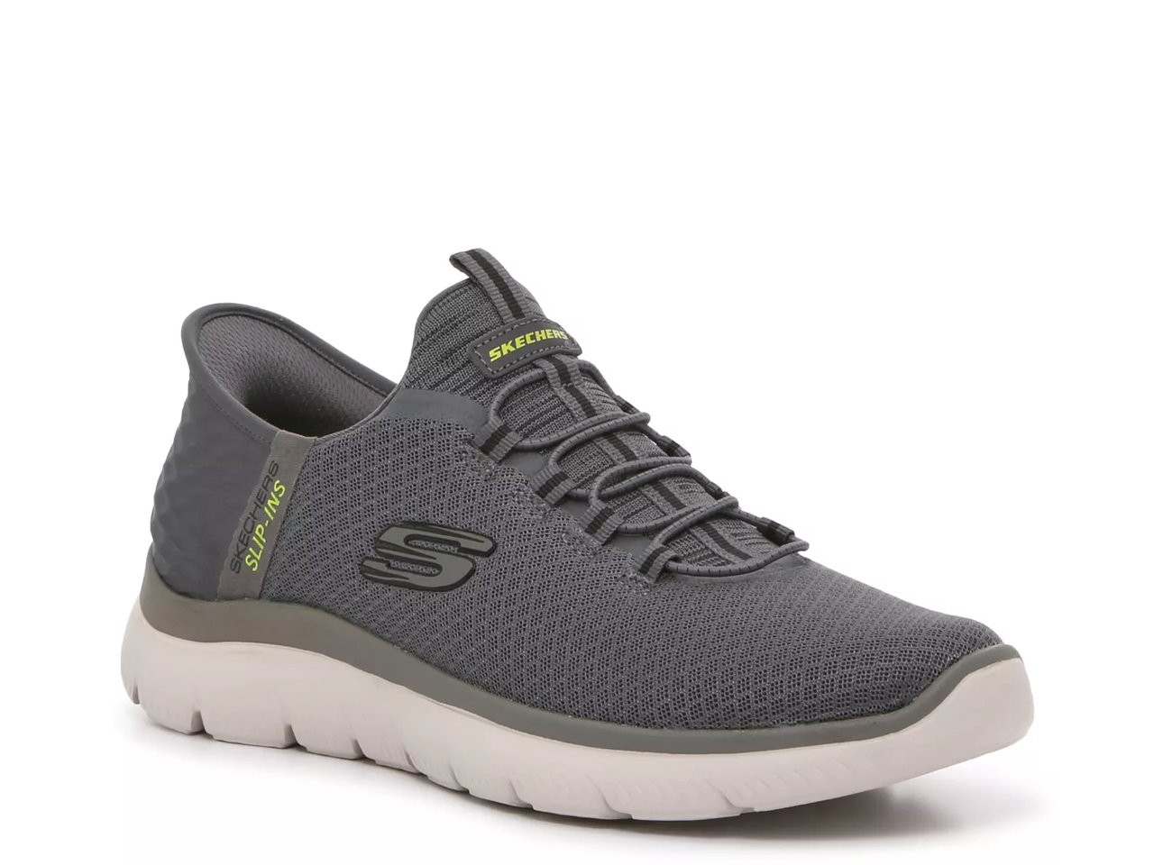 Skechers Men's Hands Free Slip-ins Summits High Range Slip-On Sneaker Grey Wide