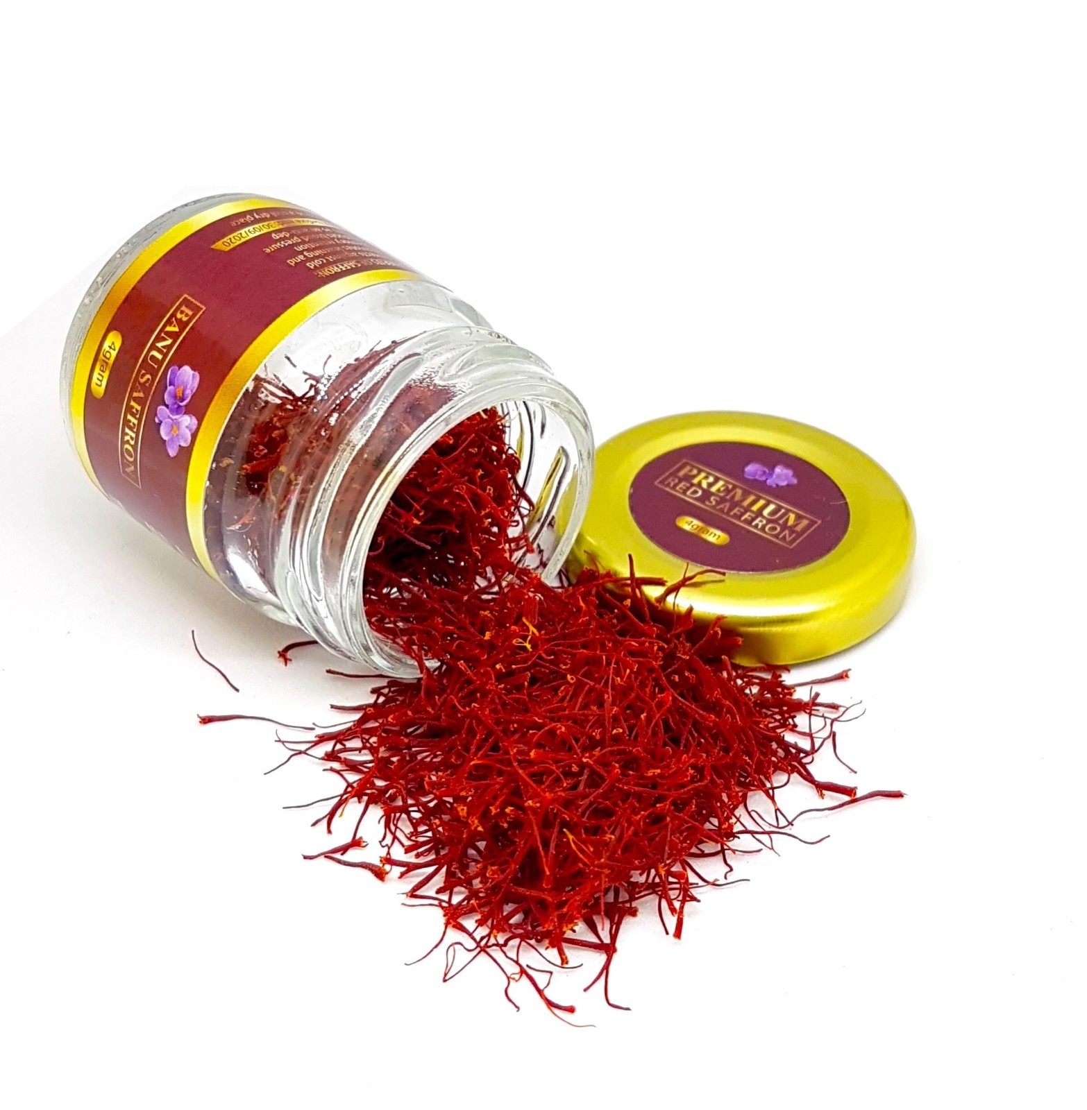 Organic Saffron Threads 4g All Red Grade A Crocus Sativus Tea Rice Paella