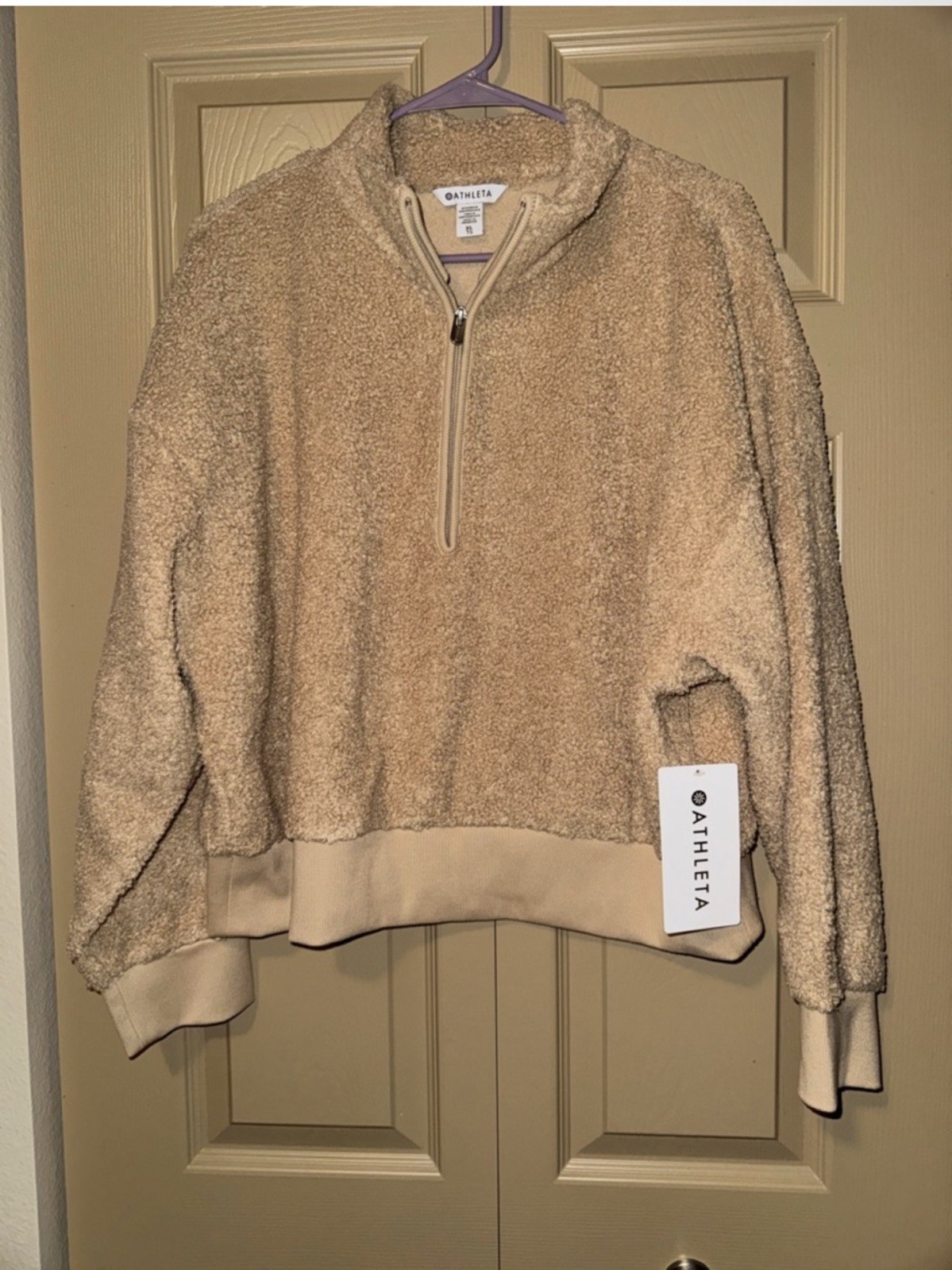 Women’s NWT Athleta In the Clouds 1/2 Zip Sweatshirt - XL