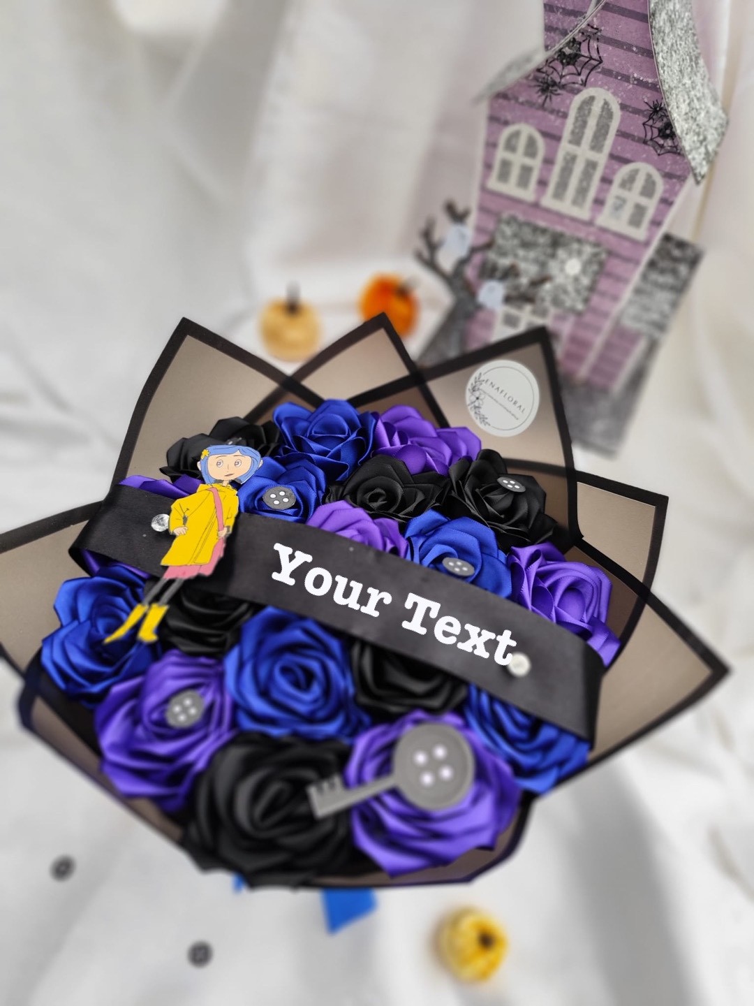 Coraline Bouquet Halloween Spooky Scary Ramo Buchon