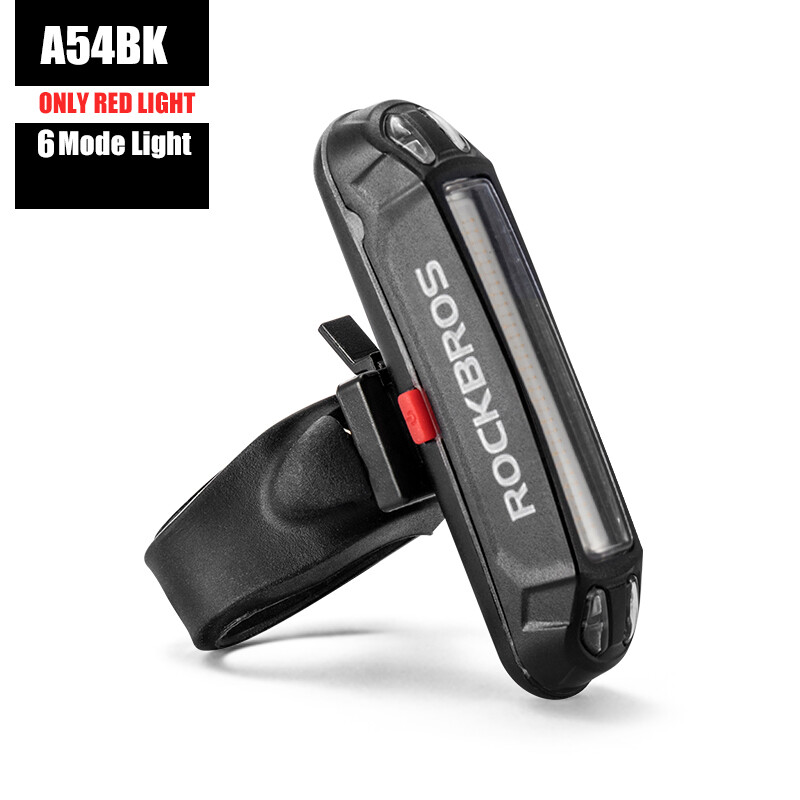 ROCKBROS Bicycle Safety 3-colors Rear Light Waterproof LED USB Bike Tail Light