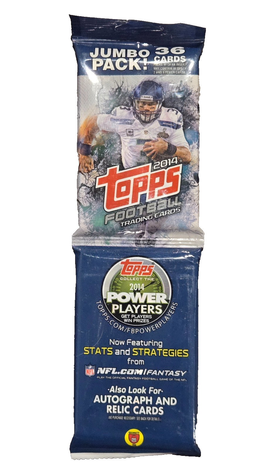 2014 Topps NFL Football Cards Retail Jumbo Pack 36 Cards Autos & Relics