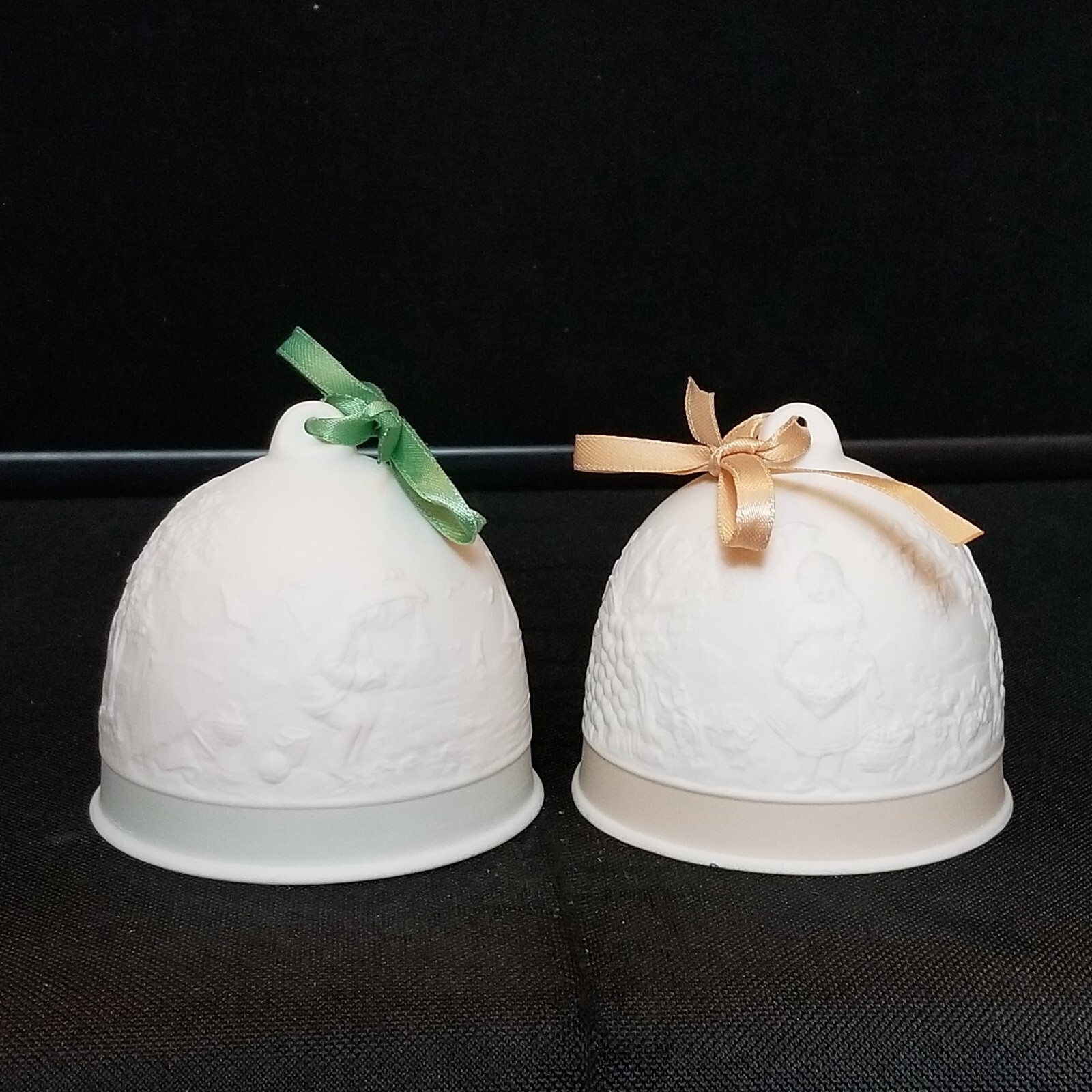 Vintage 1992 1993 Lladro Collectors Society Bell 2 Lot Porcelain 