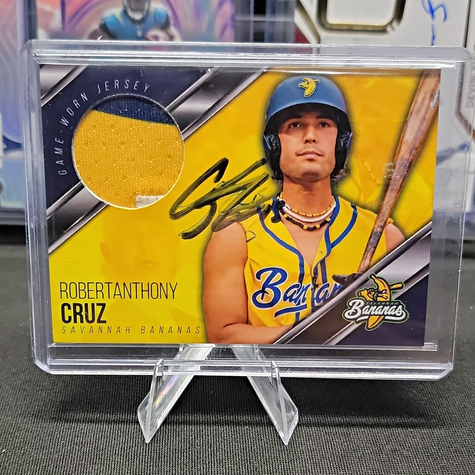 Robertanthony Cruz Autographed Jersey Relic Card Savannah Bananas Robertanthony Cruz Autographed Jersey Relic Card Savannah Bananas