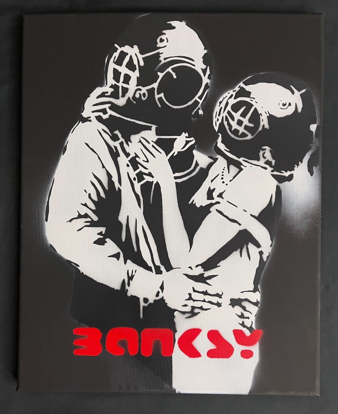 Banksy Rare Large Dismaland Painting 2015 with  paperwork