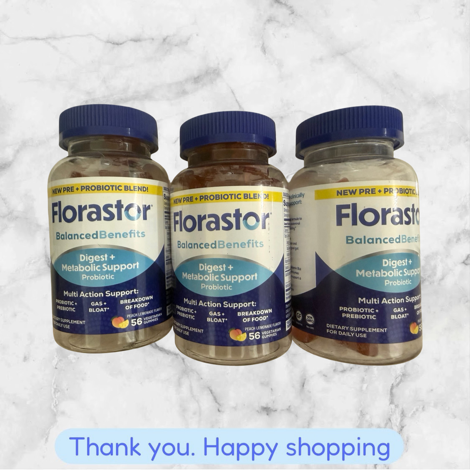 3X-Florastor Probiotic Gummies Digest Metabolic Support 56ct EXP2027++ NEW SHIP 3X-Florastor Probiotic Gummies Digest Metabolic Support 56ct EXP2027++ NEW SHIP