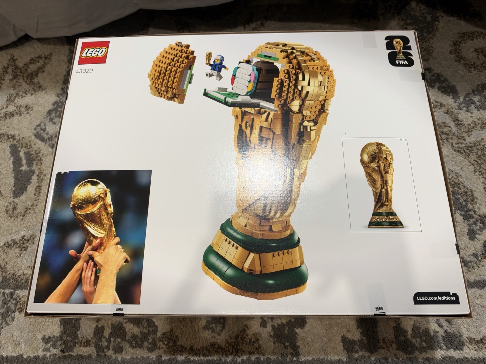 LEGO Editions FIFA World Cup Official Trophy Building Set 43020 BRAND NEW SEALED LEGO Editions FIFA World Cup Official Trophy Building Set 43020 BRAND NEW SEALED
