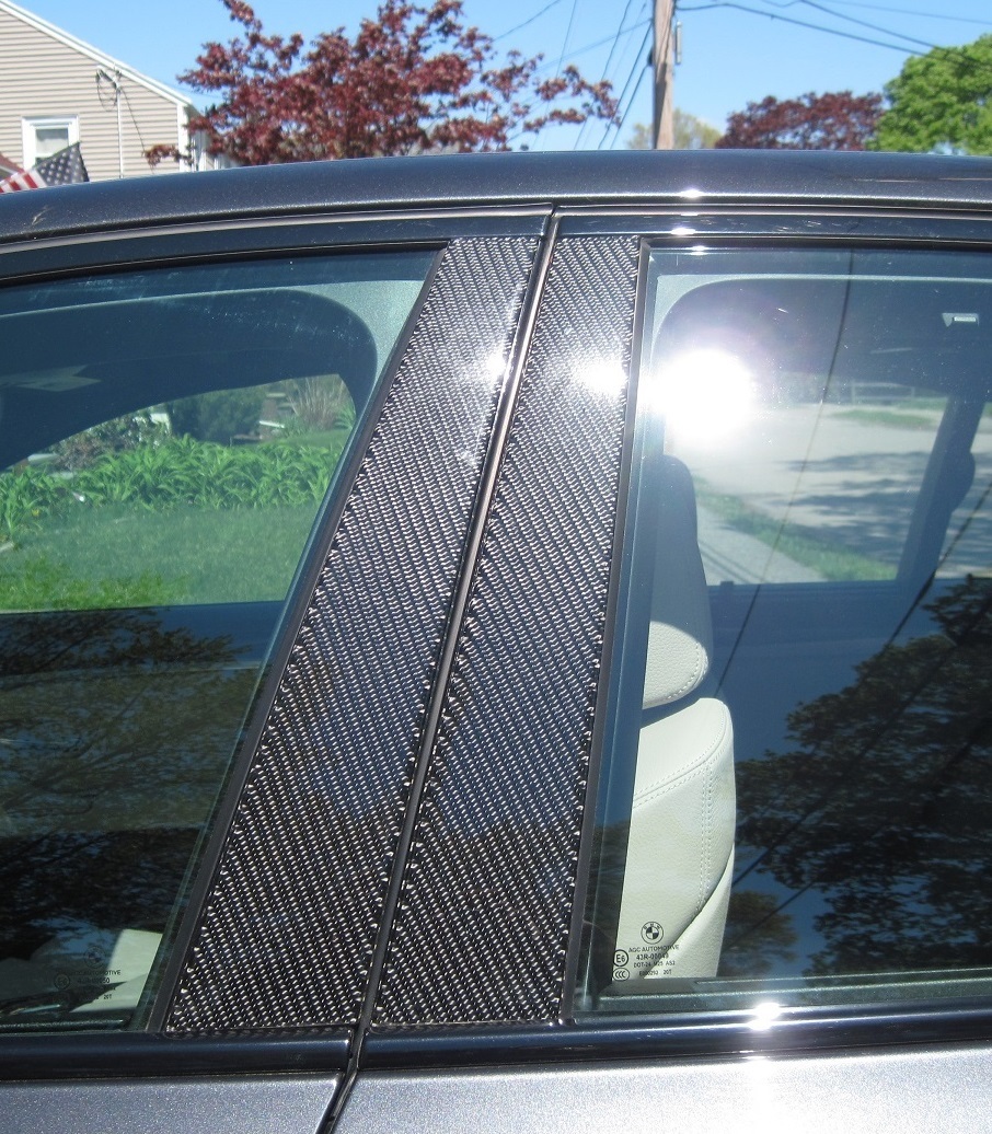 REAL CARBON FIBER Pillar Posts 8PCS Door Trim FOR Honda Pilot 2016-2022
