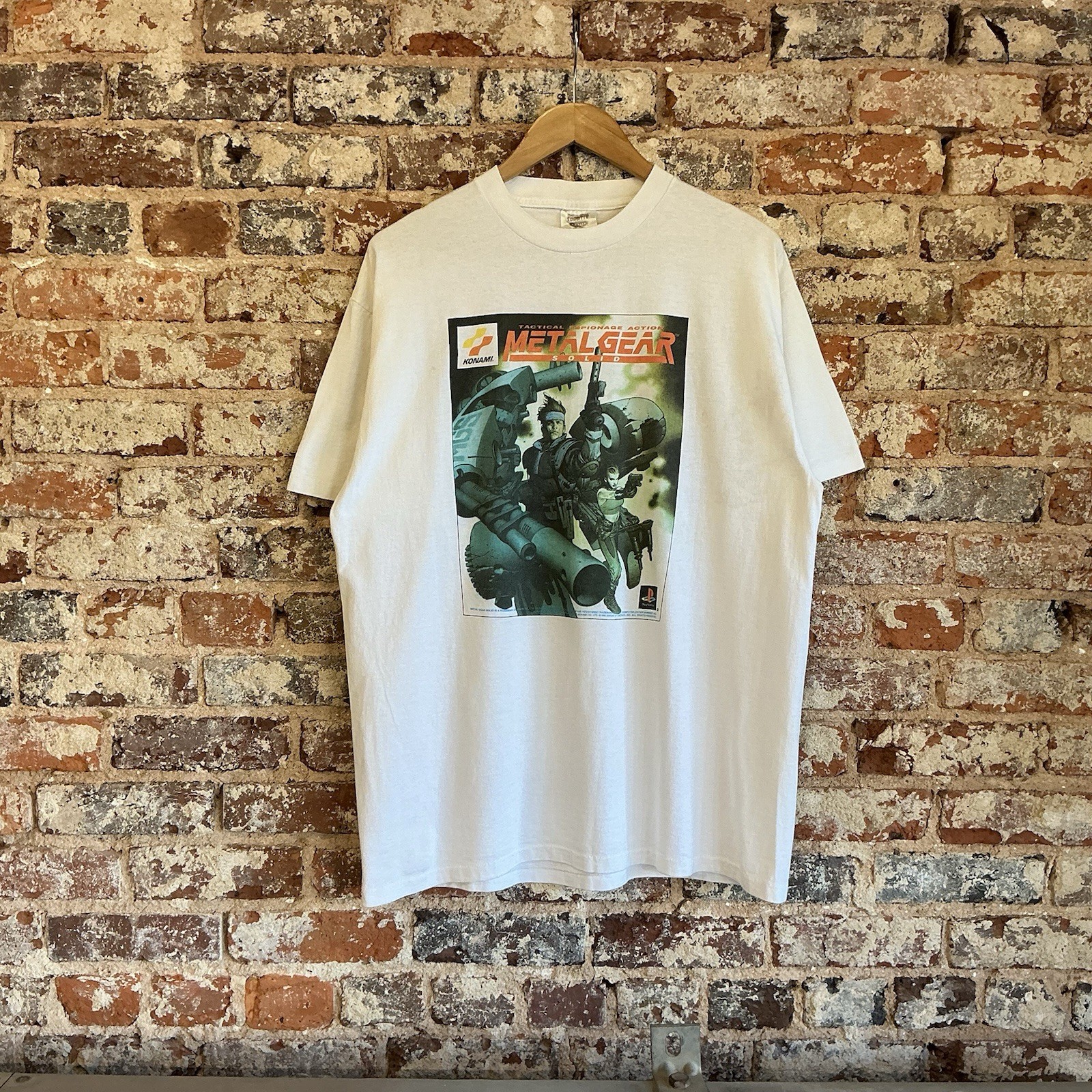 Vintage 1998 Metal Gear Solid Game Promo T-shirt PlayStation Size XL Vintage 1998 Metal Gear Solid Game Promo T-shirt PlayStation Size XL
