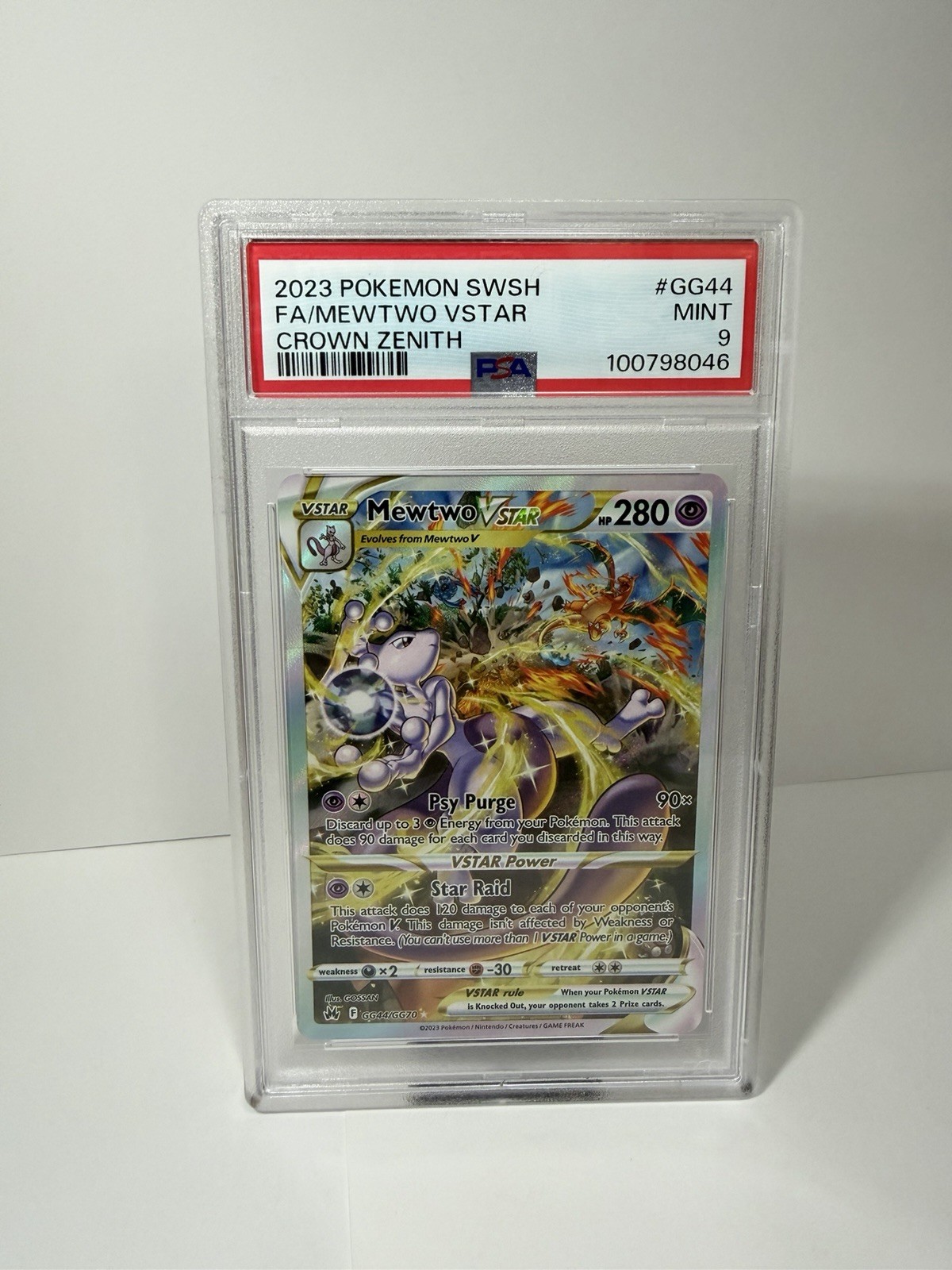 Mewtwo VSTAR GG44/GG70 Crown Zenith Galarian Gallery Holo Pokemon SWSH12 PSA 9 Mewtwo VSTAR GG44/GG70 Crown Zenith Galarian Gallery Holo Pokemon SWSH12 PSA 9