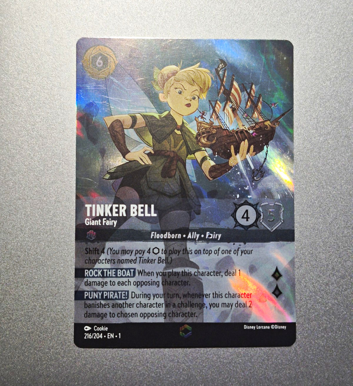 Disney Lorcana Tinker Bell - Giant Fairy Enchanted Holo 216/204 Ravensburger