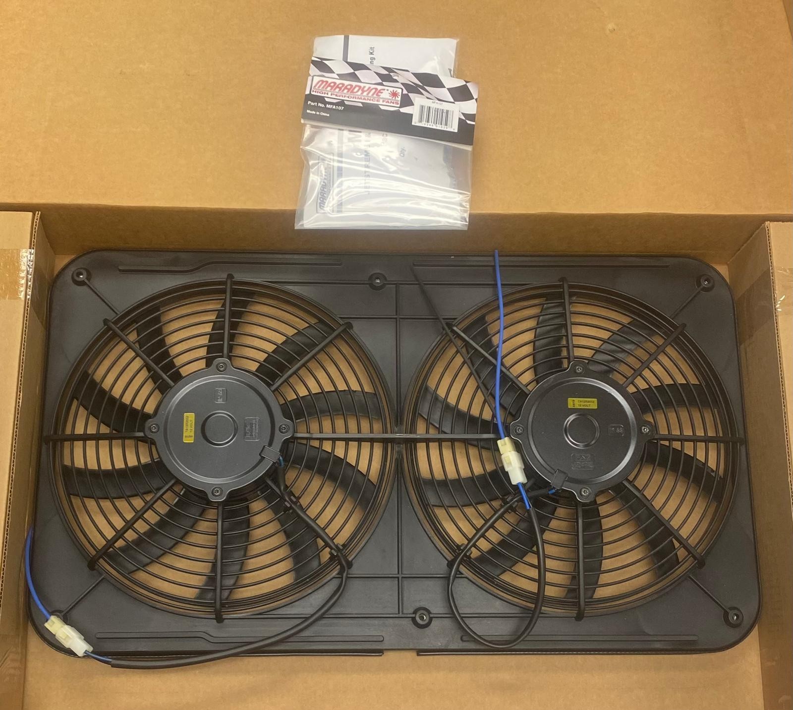 MJS26K Maradyne Jetstreme II Dual Reversible S-blade Electric Engine Cooling Fan