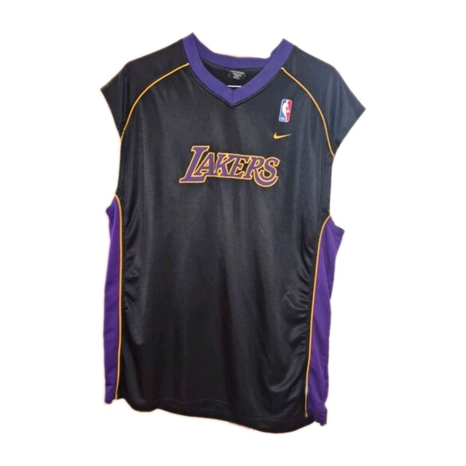 Nike Los Angeles Lakers NBA Basketball Jersey XXL Black Purple Yellow
