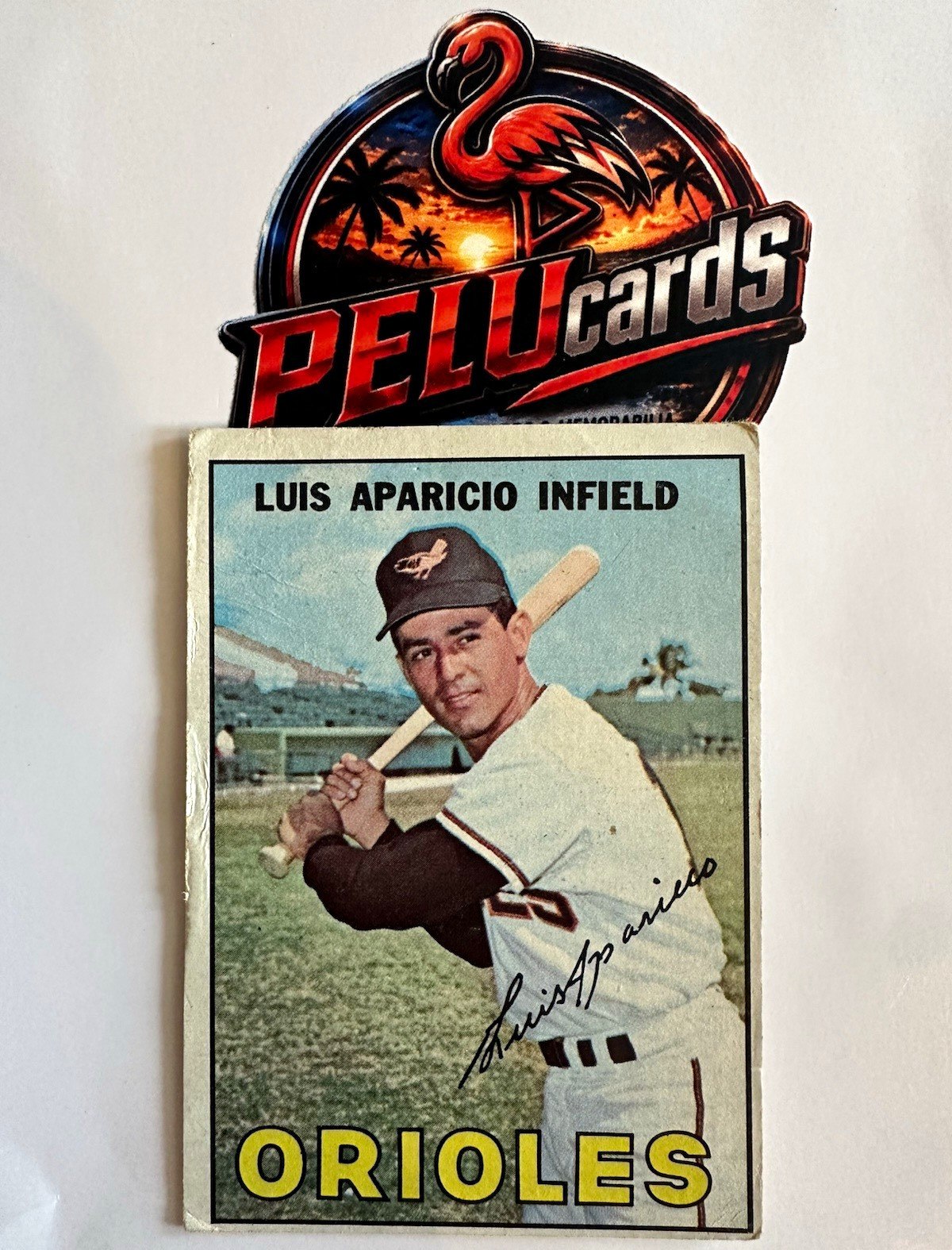Topps 1967 Topps Luis Aparicio Autographed Base Set #60 Baltimore Orioles MLB