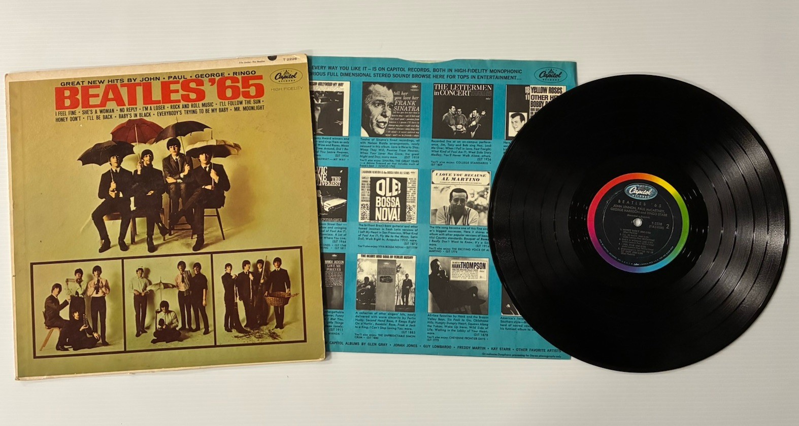 The Beatles-Beatles \'65: T 2228 1964 US Mono LP The Beatles-Beatles \'65: T 2228 1964 US Mono LP
