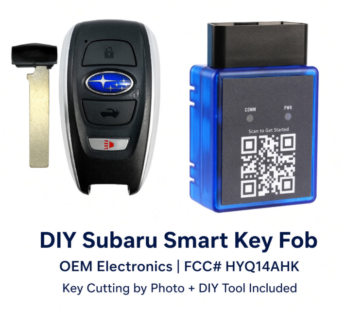 DIY Bundle OEM Subaru Ascent Legacy STI WRX Key Fob HYQ14AHK + Key Cut