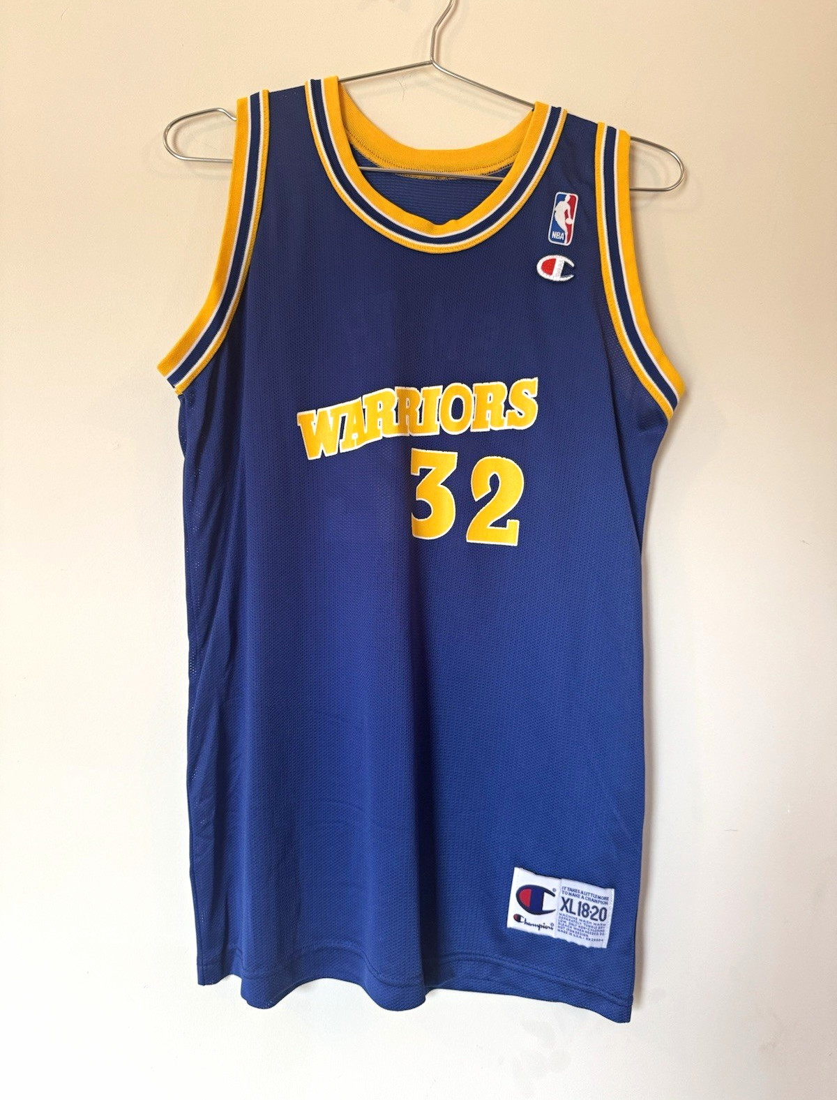 Vintage NBA Golden State Warriors Joe Smith #32 Champion Basketball JerseykidsXL