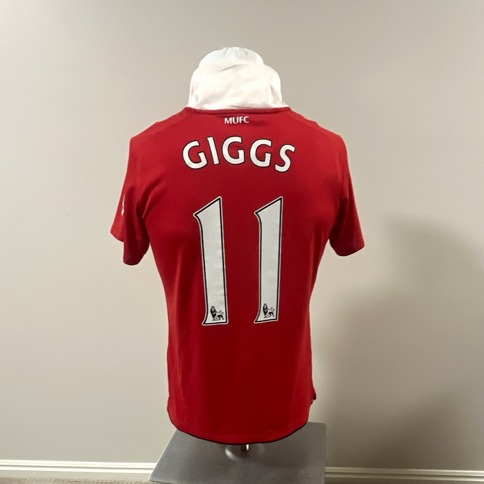 Original Nike Manchester United Giggs 11 Dri-FIT Soccer Jersey Red/White Size M