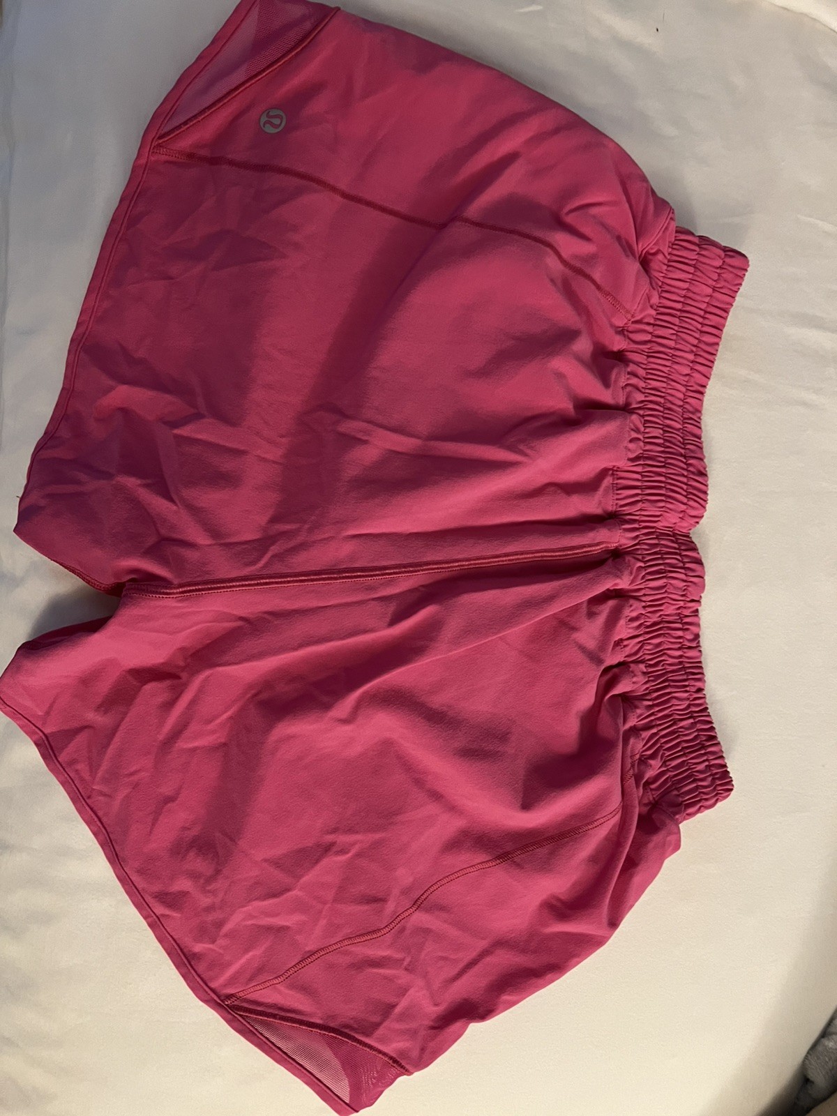 Lululemon Hotty Hots Orange Solid Athletic Shorts Lululemon Hotty Hots Orange Solid Athletic Shorts