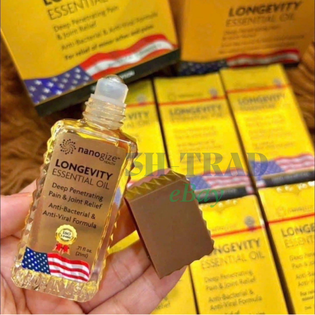 Box of 6 Nanogize Health LONGEVITY ESSENTIAL OIL Deep Penetrating 21mL/0.71
