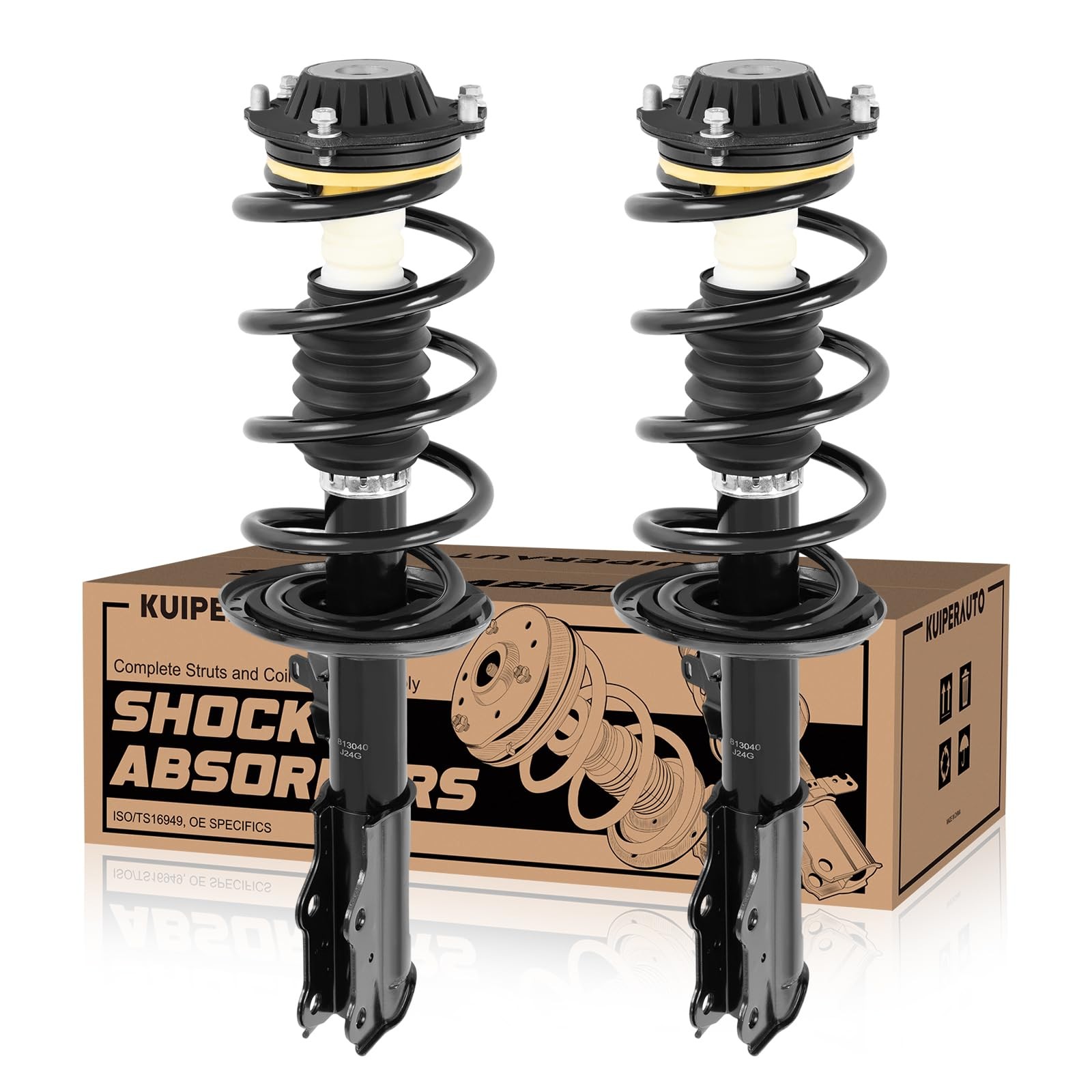 KUIPERAUTO 2PCS Front Pair of Complete Struts & Coil Springs Compatible for 2...