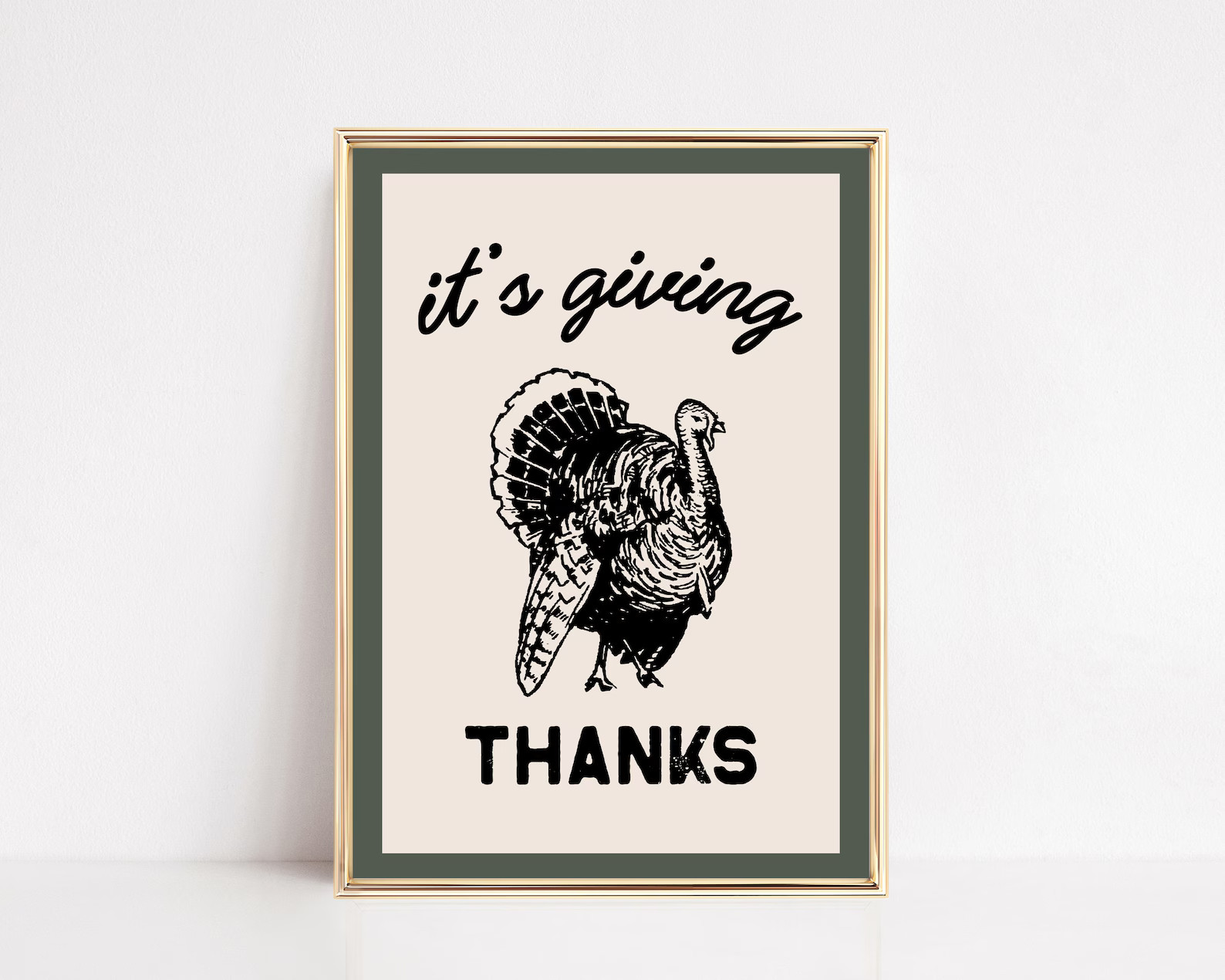Friendsgiving Decorations Its Giving Thanks Funny Poster Print Unframed Friendsgiving Decorations Its Giving Thanks Funny Poster Print Unframed
