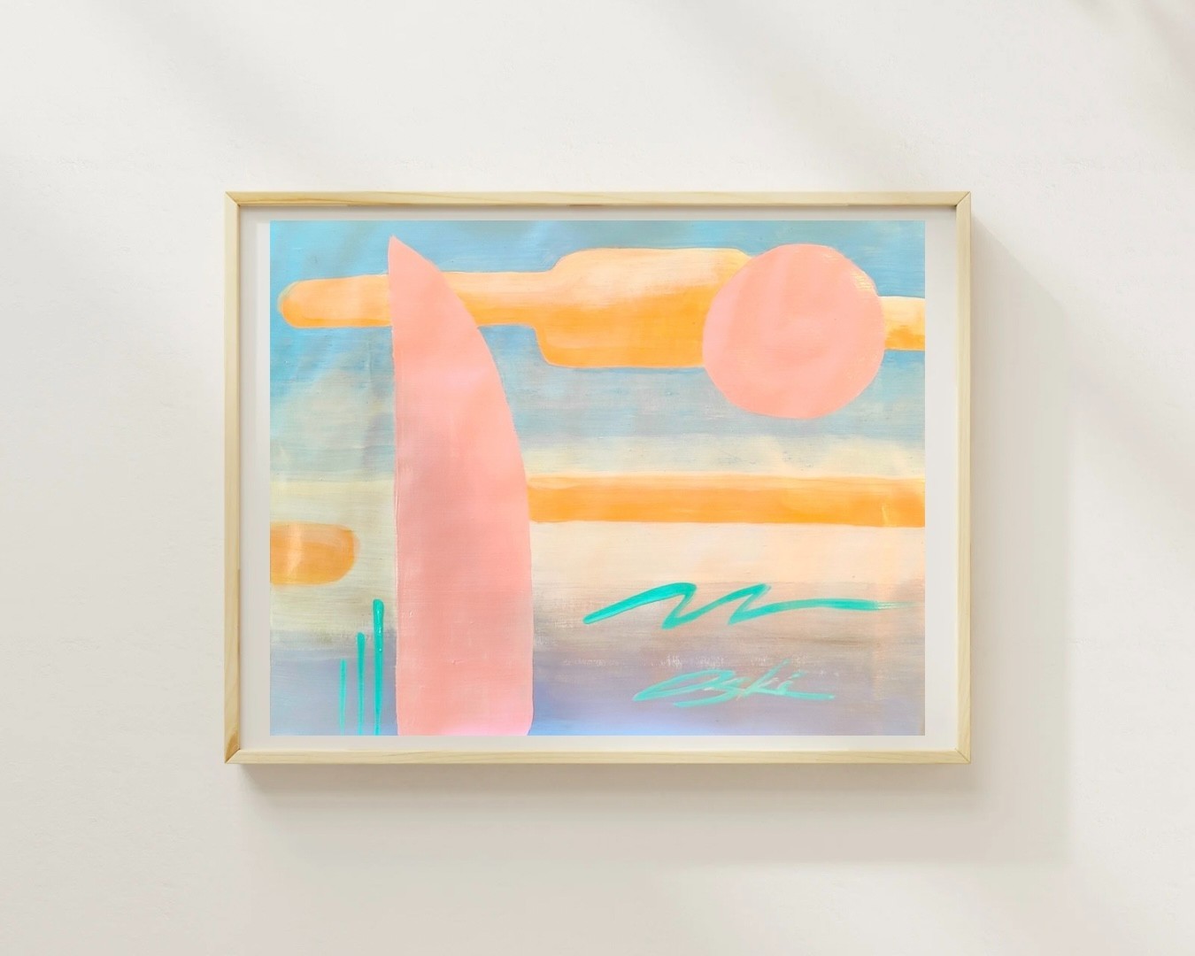 OSKI Miami Vice 11x14 Canvas Paper Fine Art Original Expressionism Painting OSKI Miami Vice 11x14 Canvas Paper Fine Art Original Expressionism Painting