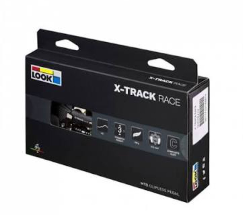LOOK X-TRACK RACE - Dual Sided Clipless Pedals, Chromoly,  Black, New In Box SPD