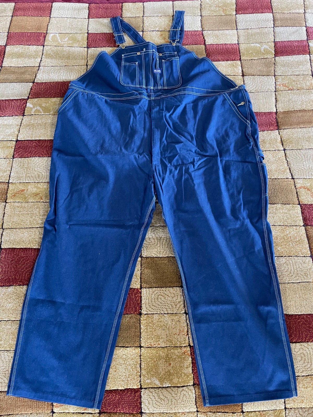 Men’s Big Smith Rigid Denim Bib Overalls 66 x 32 New with Tags Men’s Big Smith Rigid Denim Bib Overalls 66 x 32 New with Tags