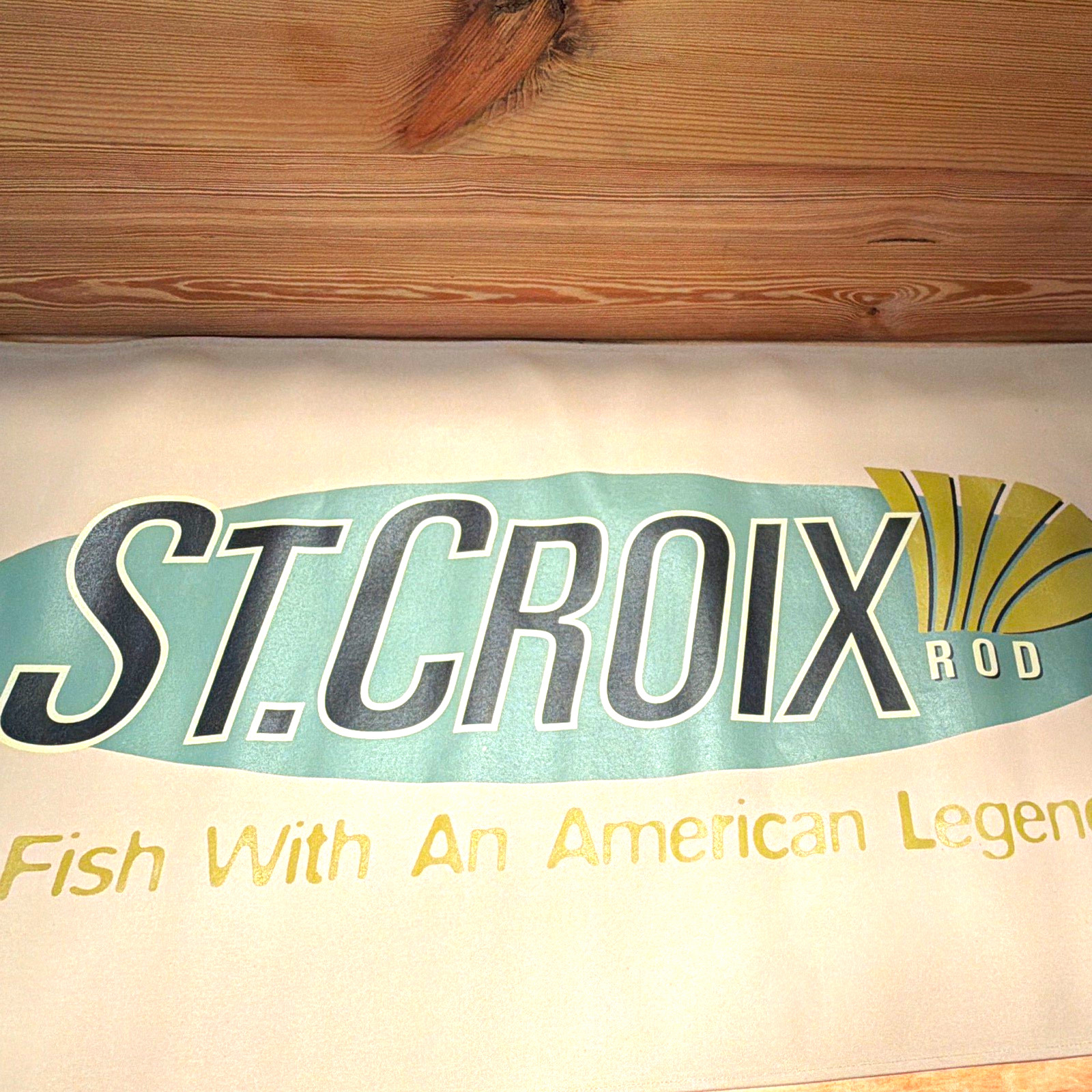 St. Croix Rods Dealer display banner. St. Croix Rods Dealer display banner.