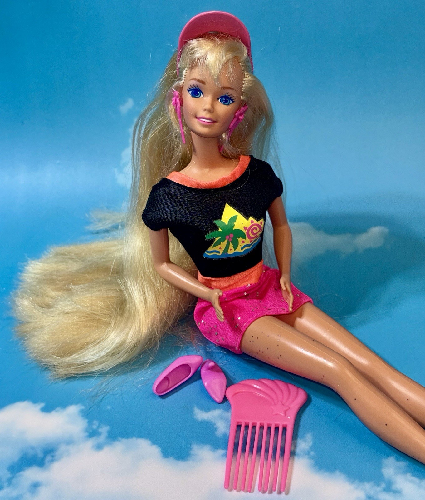Barbie Doll: 1993 Glitter Hair Barbie looong blond hair