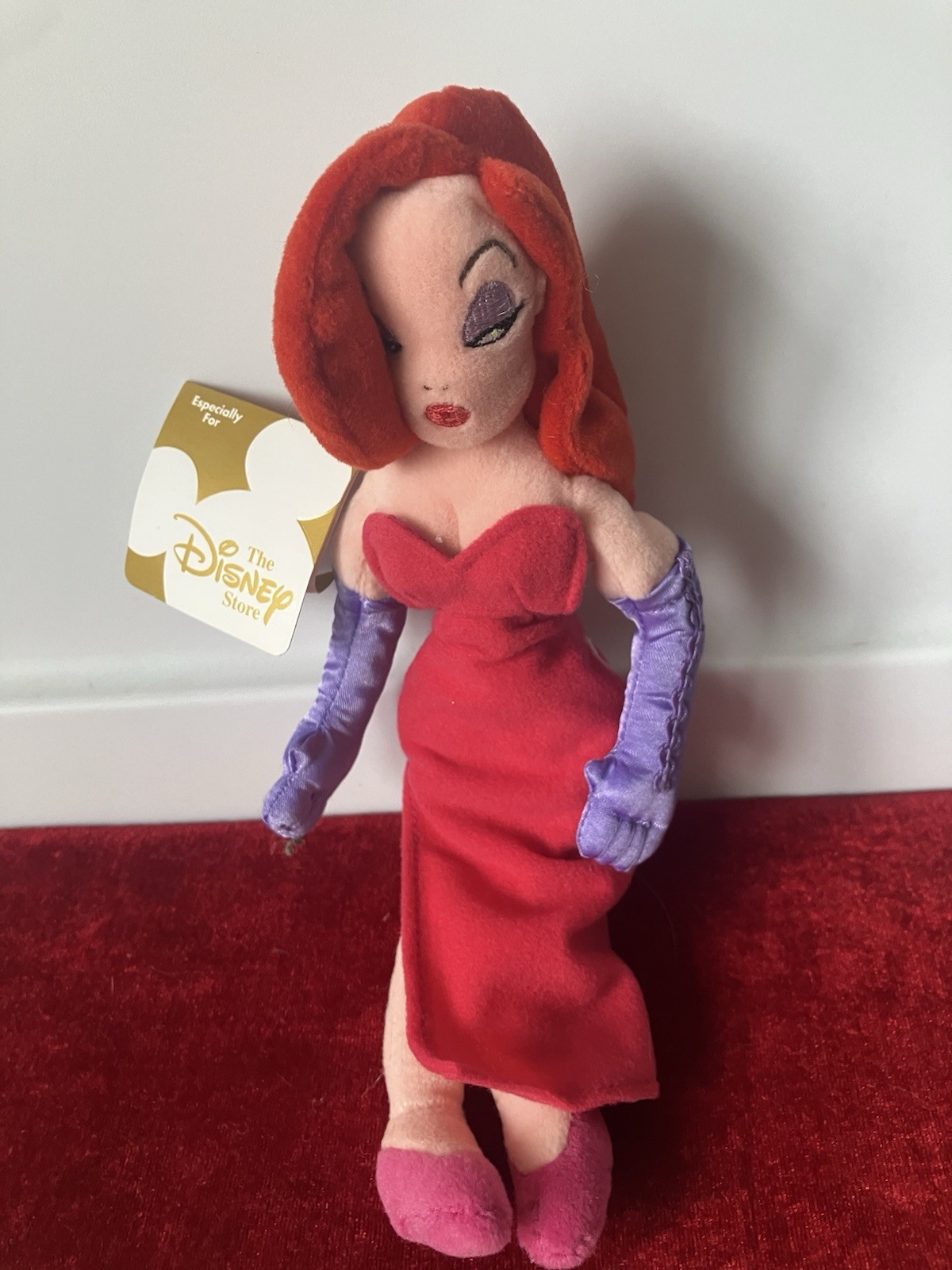 The Disney Store Mini Bean Bag Plush WHO FRAMED ROGER RABBIT JESSICA 10”
