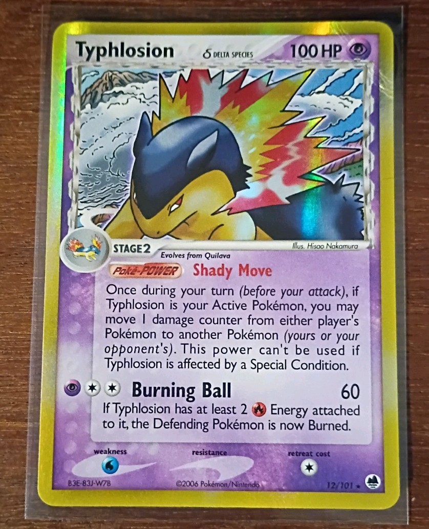 Pokémon TCG Typhlosion Dragon Frontiers 12/101 Delta Species Holo Rare MP Dmg Pokémon TCG Typhlosion Dragon Frontiers 12/101 Delta Species Holo Rare MP Dmg