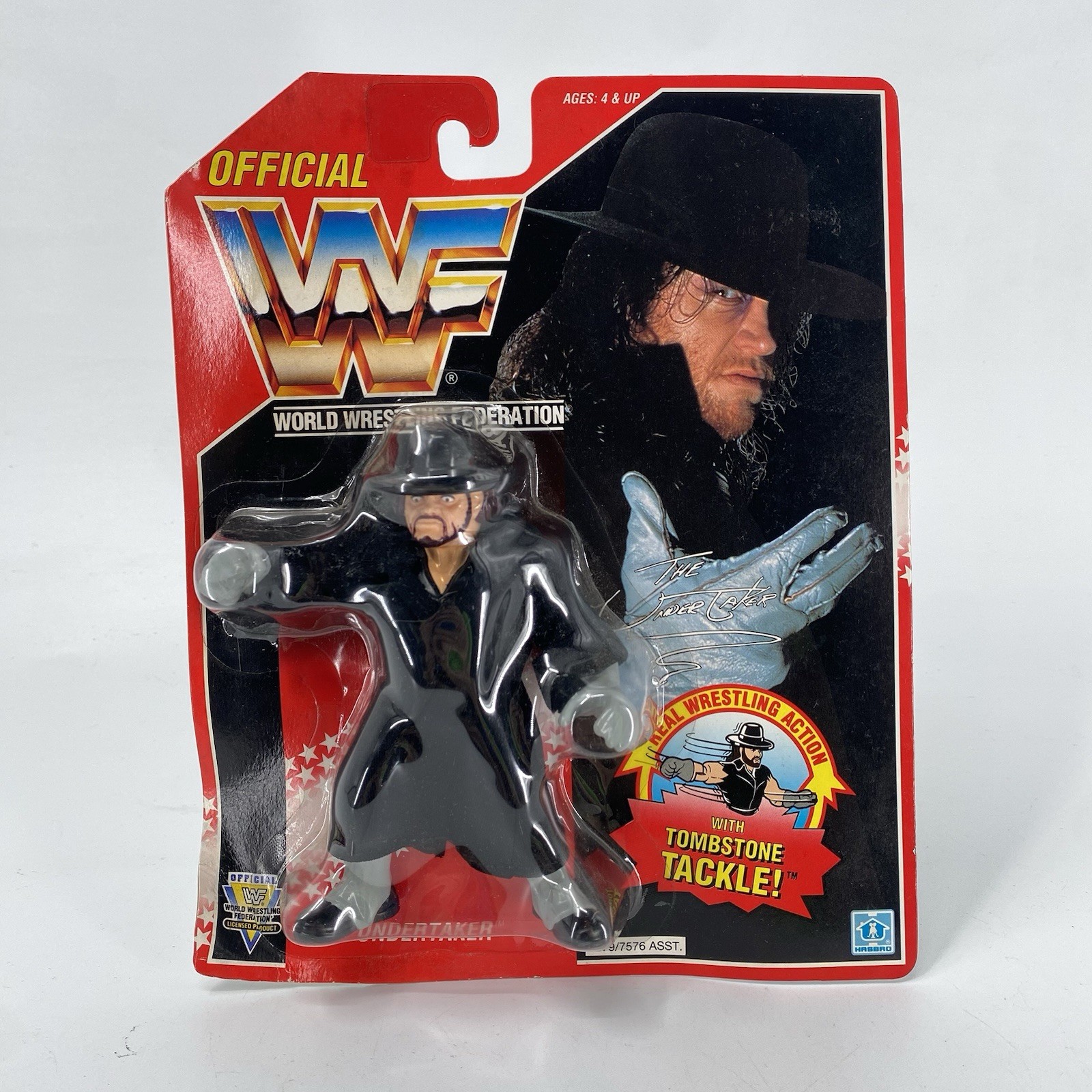 Hasbro WWF WWE Undertaker Wrestling Action Figure 1993 RARE Red Card Hasbro WWF WWE Undertaker Wrestling Action Figure 1993 RARE Red Card