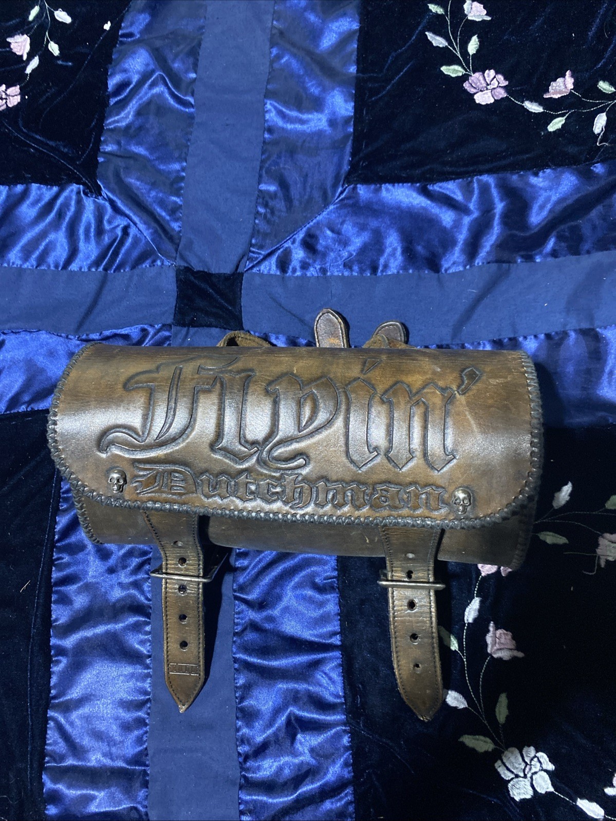 VTG Harley Knuckle/pan/Shovelhead Rat Bobber “FLYIN DUTCHMAN” Tool Bag Nice VTG Harley Knuckle/pan/Shovelhead Rat Bobber “FLYIN DUTCHMAN” Tool Bag Nice