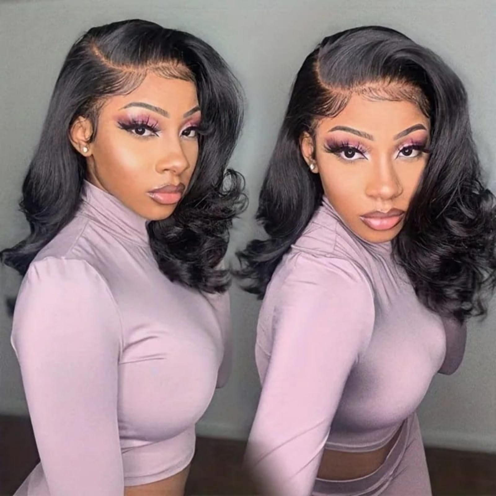 Wiggins Body Wave Layered Wig Human Hair, Glueless Wigs Side Part 16 Inch Wiggins Body Wave Layered Wig Human Hair, Glueless Wigs Side Part 16 Inch