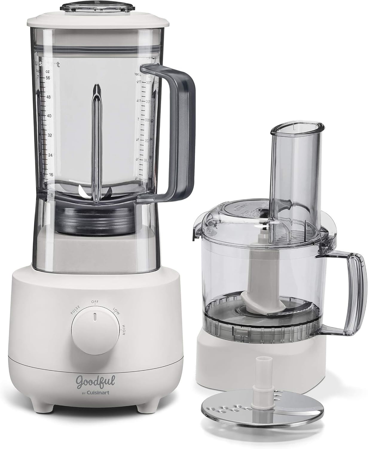 Cuisinart 3-Cup Mini Food Processor & 56 Oz Blender White for Shakes & Smoothies