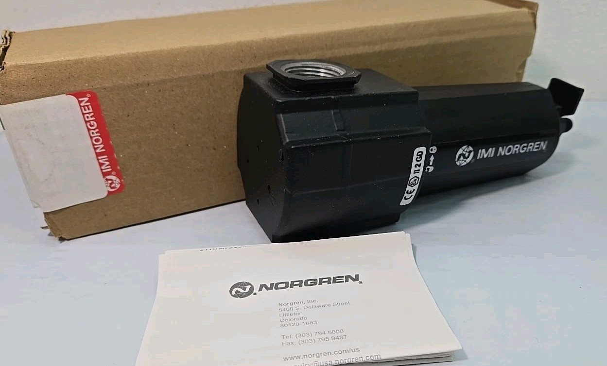 Norgren F74G-6AN-QM3 Excelon F74G General Purpose Filter, Manual Drain 3/4″ NPT Norgren F74G-6AN-QM3 Excelon F74G General Purpose Filter, Manual Drain 3/4″ NPT