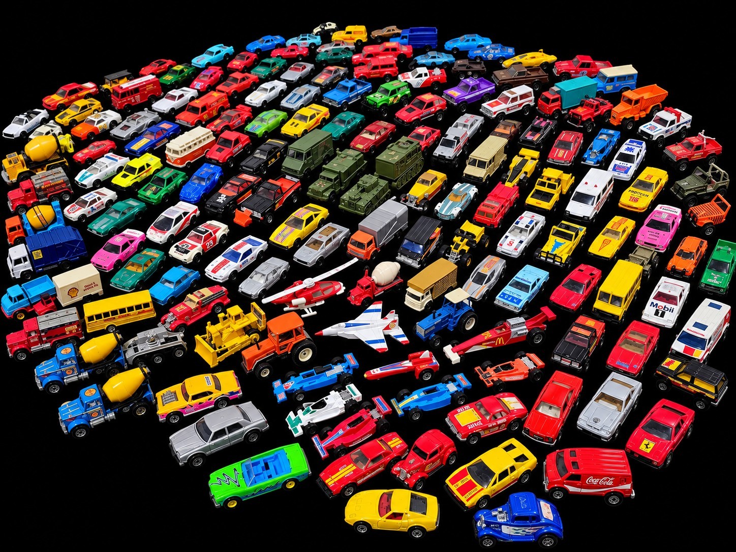 Vintage Hot Wheels / Matchbox LOT OF 168 Diecast Cars 1970s - 80s Redline RR 🔥