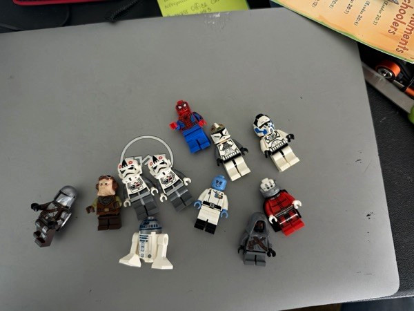 LEGO Star Wars Minifigure Lot Spider-Man & R2-D2