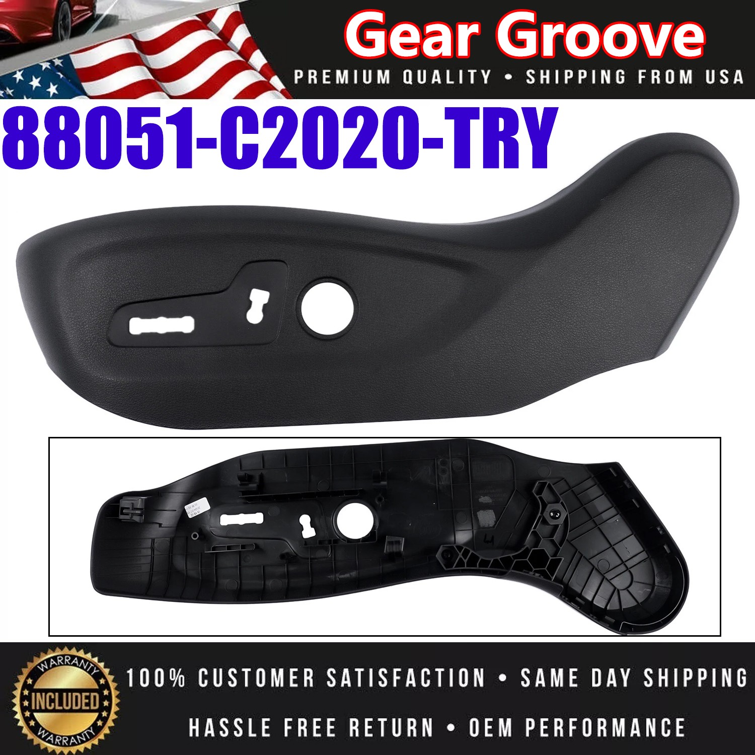 For Hyundai Sonata 2015-2019 88051C2020TRY Seating.Outer Trim Shield Driver Side