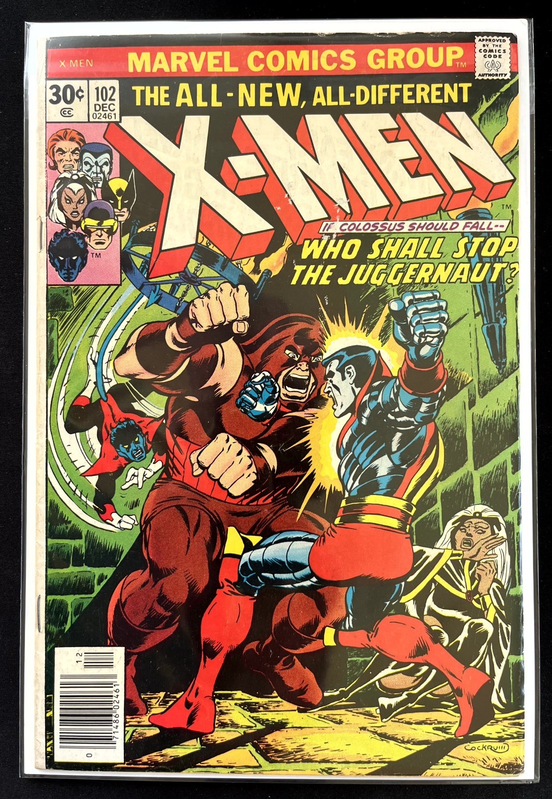 X-Men 102 (1976) Marvel Colossus vs Juggernaut Storm Origin VG * 