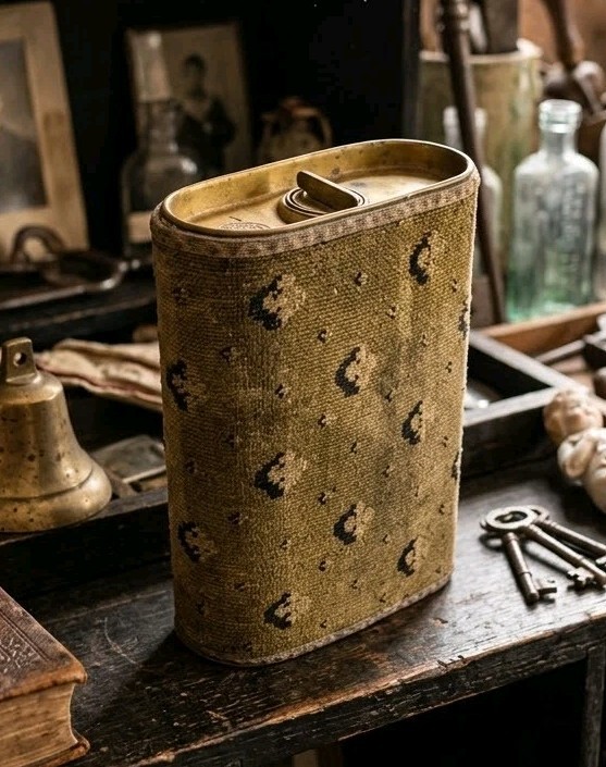 Antique Original Circa 1900 Benham & Froud Carpeted Brass Carriage Foot Warmer 