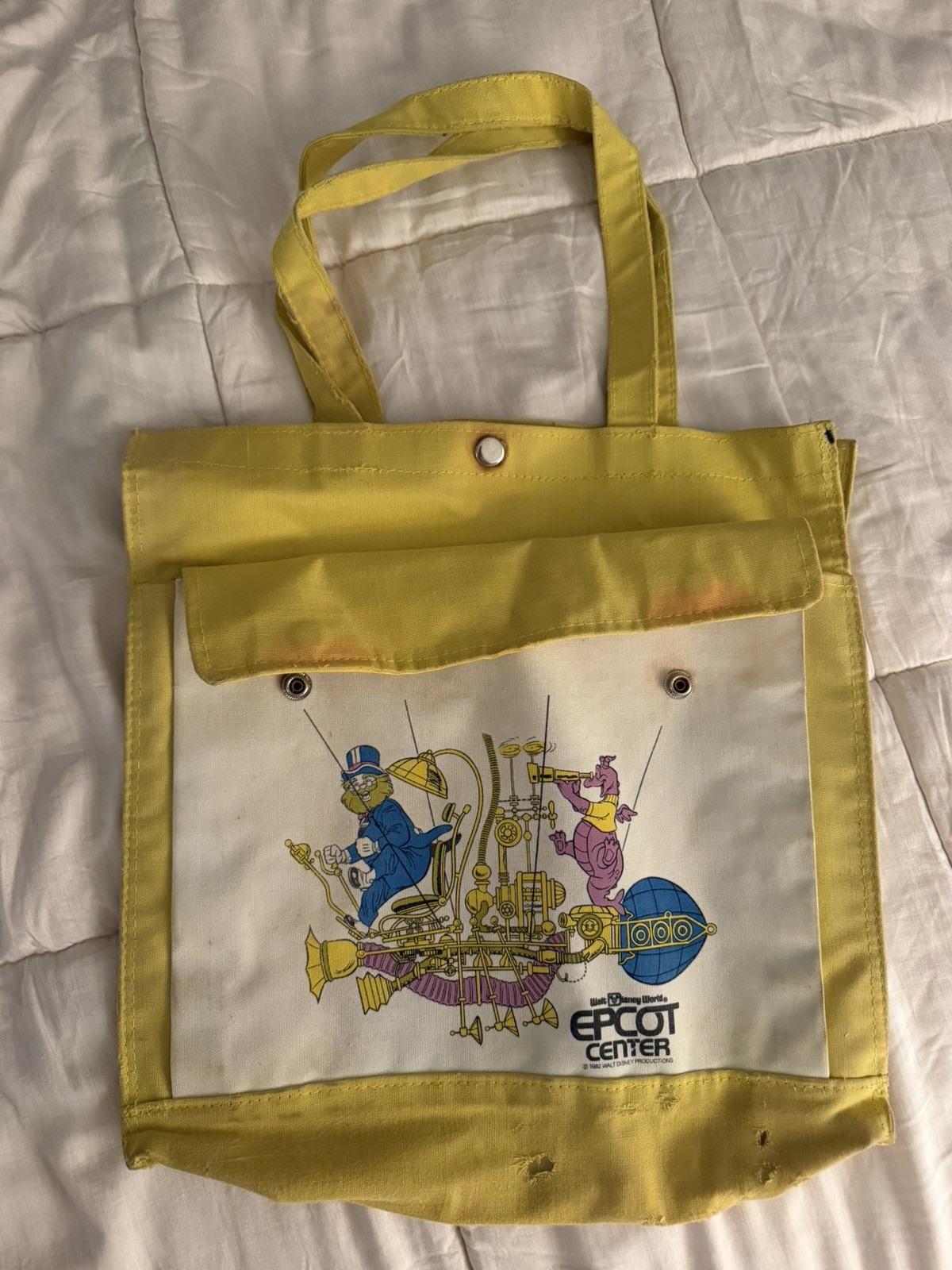 Disney Vintage Epcot Center Bag Opening Year 1982-83, Dream Finder and Figment