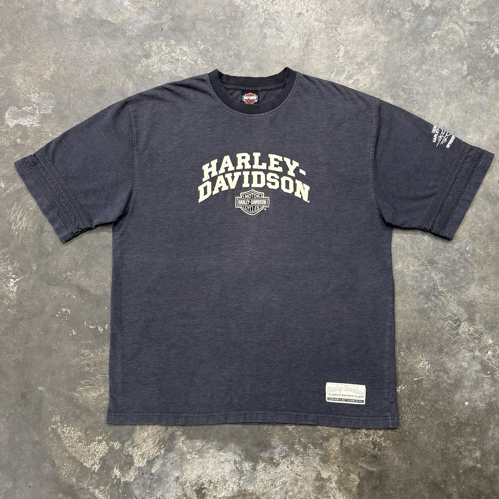 Vintage Harley Davidson Legends Cant Stand Still T Shirt Mens XL Charcoal Biker