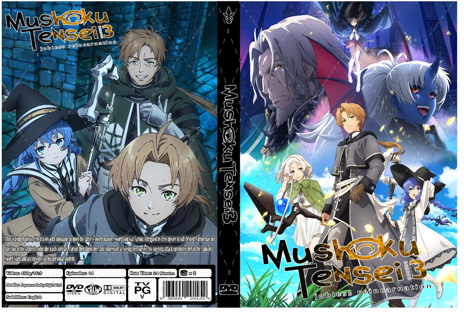 Mushoku Tensei Jobless Reincarnation Anime Complete Season 3 Ep 1-14