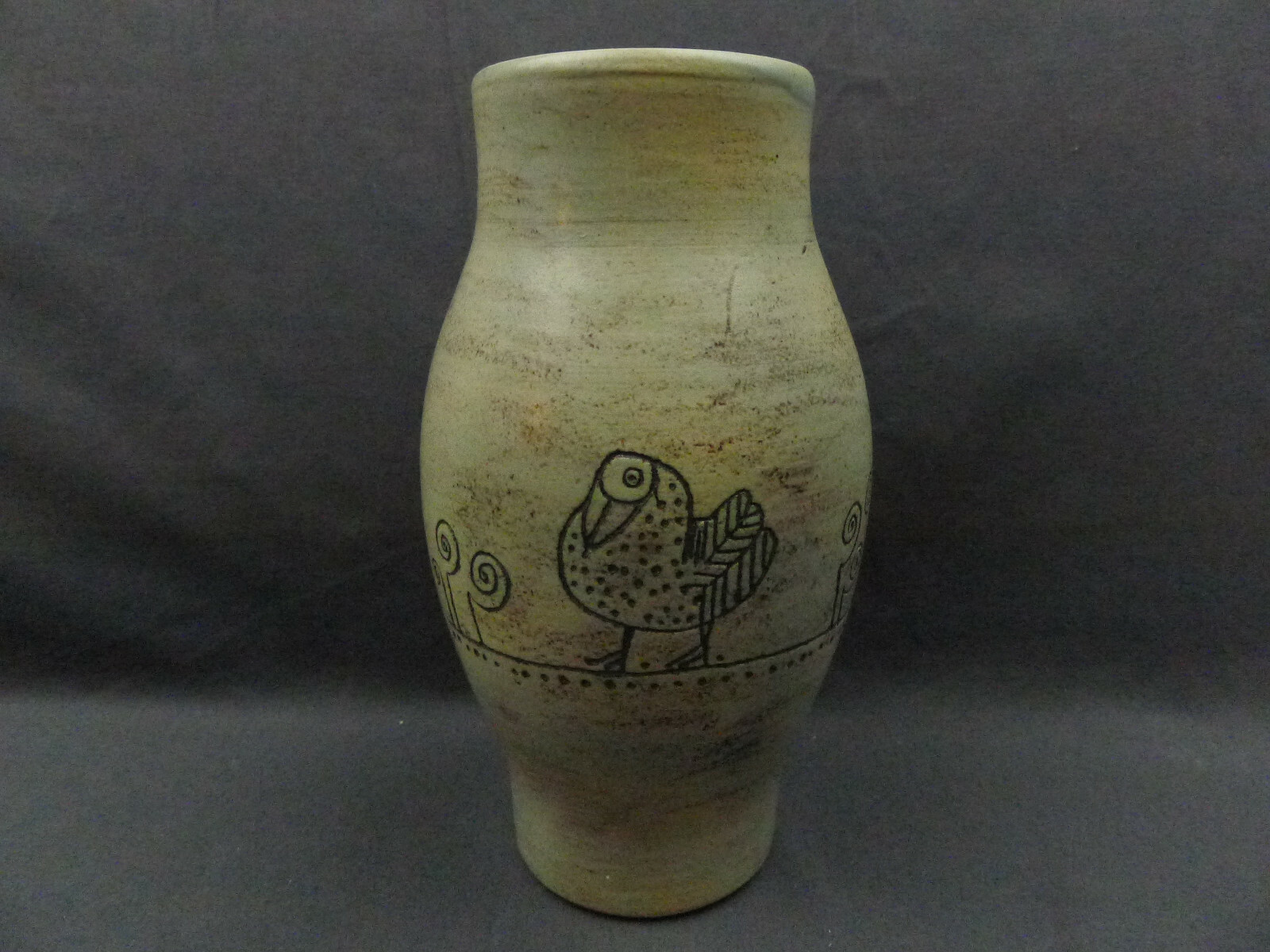Jacques Blin Signed Art Pottery Vase Mid-Century Jacques Blin Signed Art Pottery Vase Mid-Century