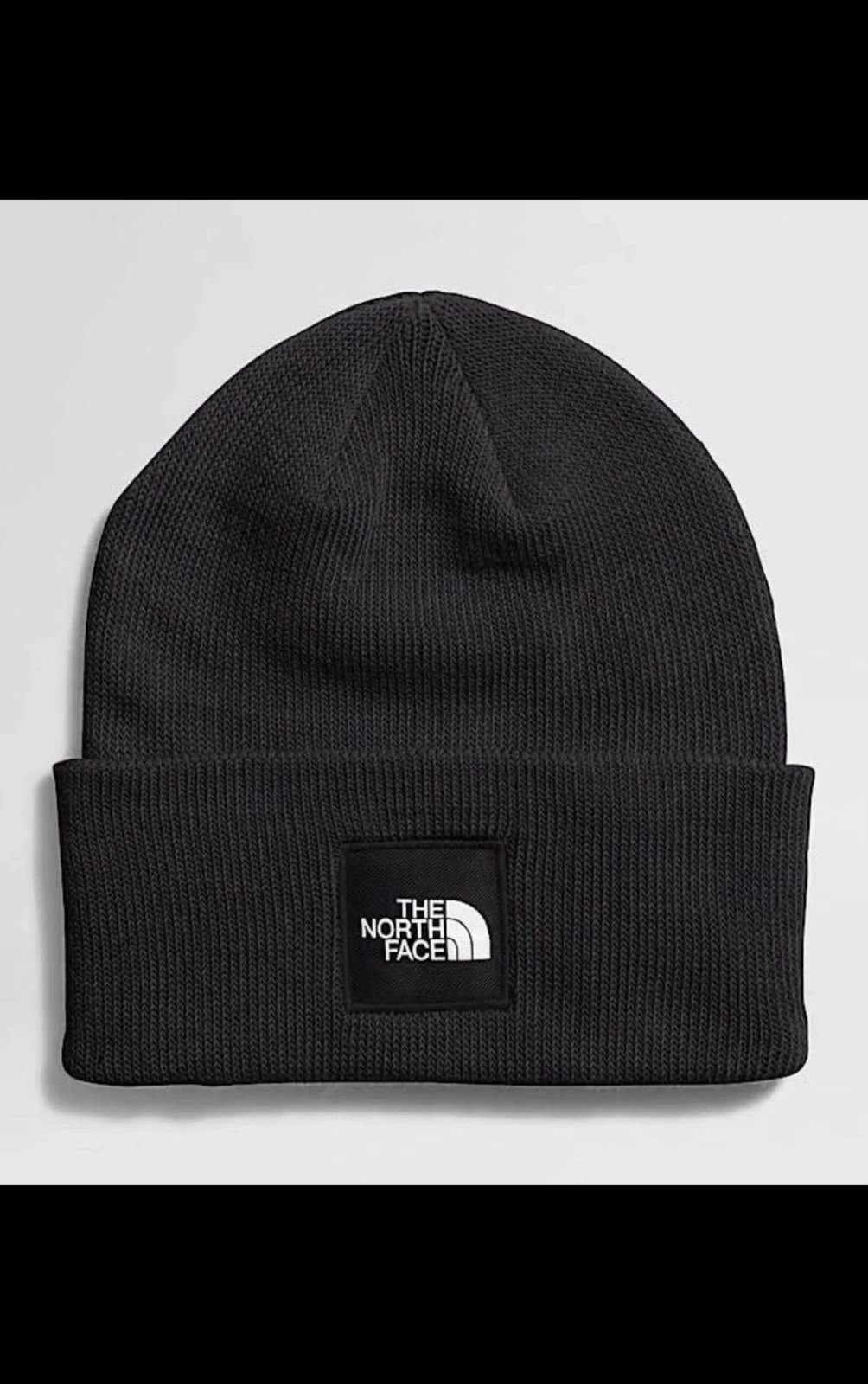 NWT THE NORTH FACE BIG BOX MENS CUFFFED Knit beanie Hat_Black NWT THE NORTH FACE BIG BOX MENS CUFFFED Knit beanie Hat_Black